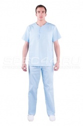 Одежда медицинская Костюм медицинский  мужской на кнопках