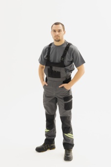 Одежда специальная летняя Костюм Грит Люкс с СОП мужской, арт. КОС 004, серый/черный