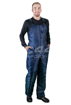 Одежда специальная утепленная Полукомбинезон УТЕПЛЕННЫЙ темно-синий оксфорд