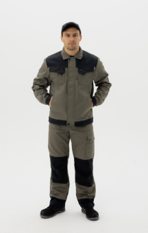 Одежда специальная летняя Костюм мужской, арт. КОС 0302,  хаки/черный