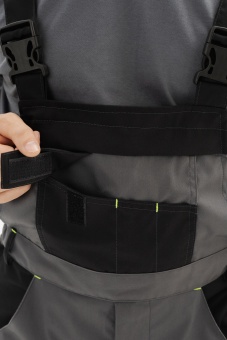 Одежда специальная летняя Костюм Грит Люкс с СОП мужской, арт. КОС 004, серый/черный