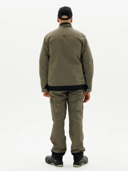 Одежда специальная утепленная Куртка Вест Ворк демисезонная мужская, арт. КУР 605/ДМ, тк. Канвас, хаки/черный