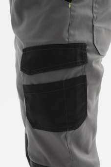 Одежда специальная летняя Костюм Грит Люкс с СОП мужской, арт. КОС 004, серый/черный