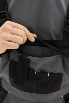 Одежда специальная летняя Костюм Грит Люкс с СОП мужской, арт. КОС 004, серый/черный