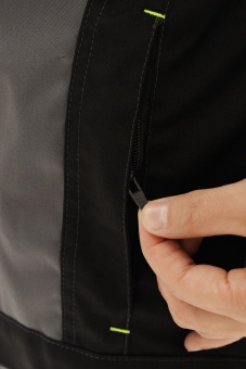 Одежда специальная летняя Костюм Грит Люкс с СОП мужской, арт. КОС 004, серый/черный